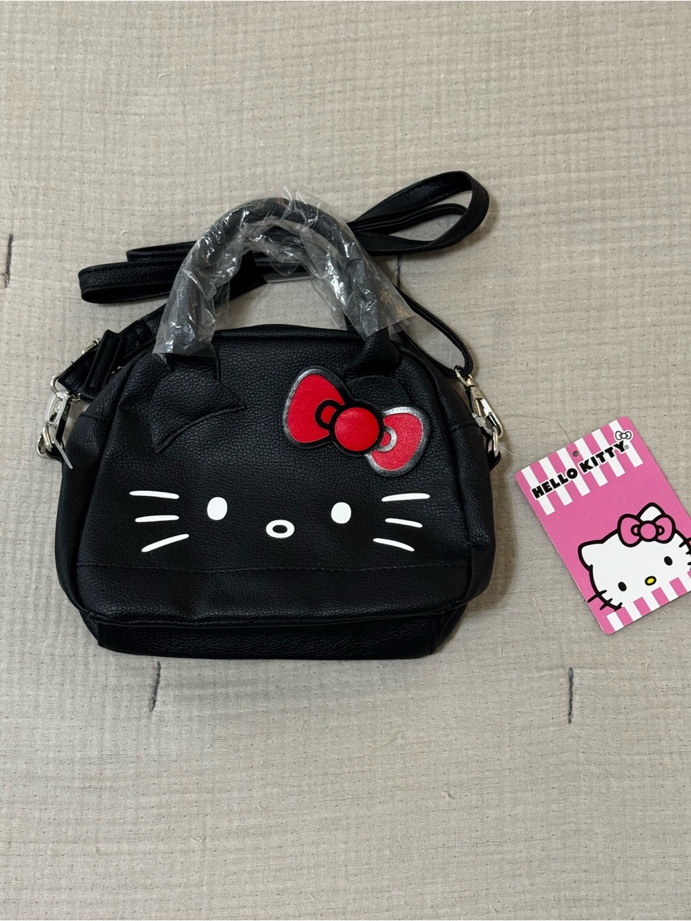 Hello Kitty Black Bag with Red Bow Accent | NWT